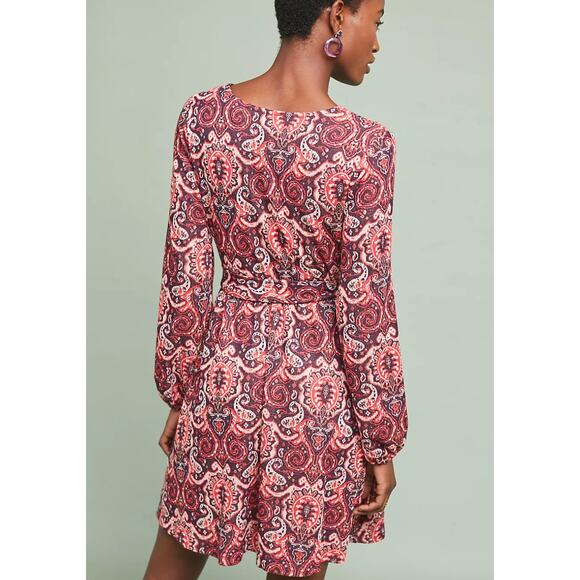 NWT! Maeve by Anthropologie Paisley Belted Dress Size Small - Picture 3 of 8
